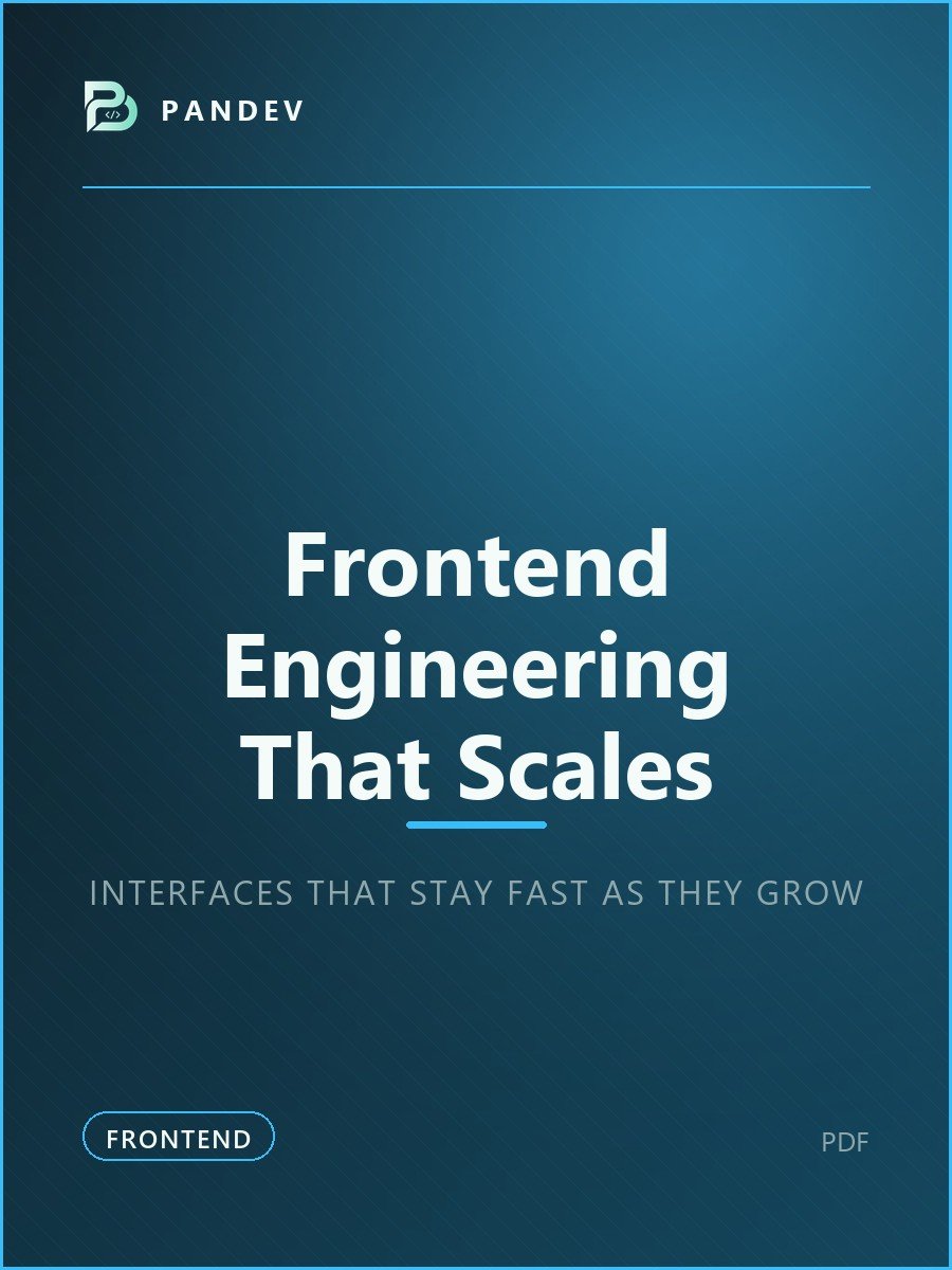 Sampul Frontend Engineering That Scales